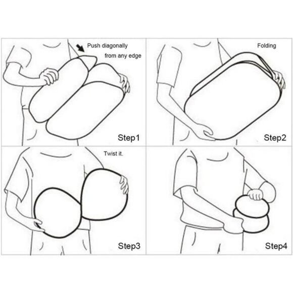 Mesh Pop Up Laundry Hamper Set Foldable Collapsible Bags for Dorm or Travel - Picture 7 of 8